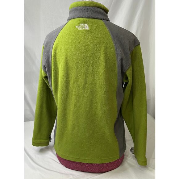 The North Face Vintage Fall 2007 Green Gray Fleece Jacket Size Large - Picture 2 of 8